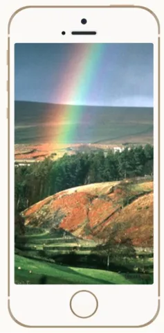 Follow the rainbow on your phone