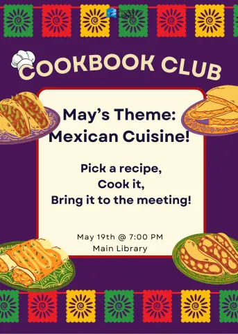 May's cookbook theme is Mexican cuisine. 