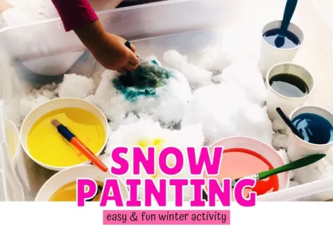 snow painting