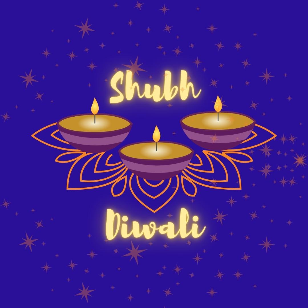 Shubh Diwali with Diya candles