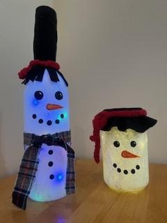 bell jar snowman