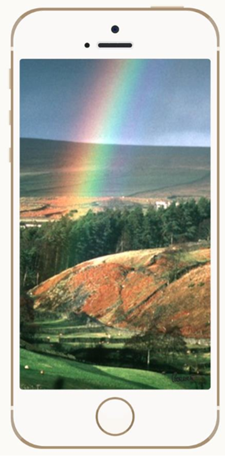 Follow the rainbow on your phone